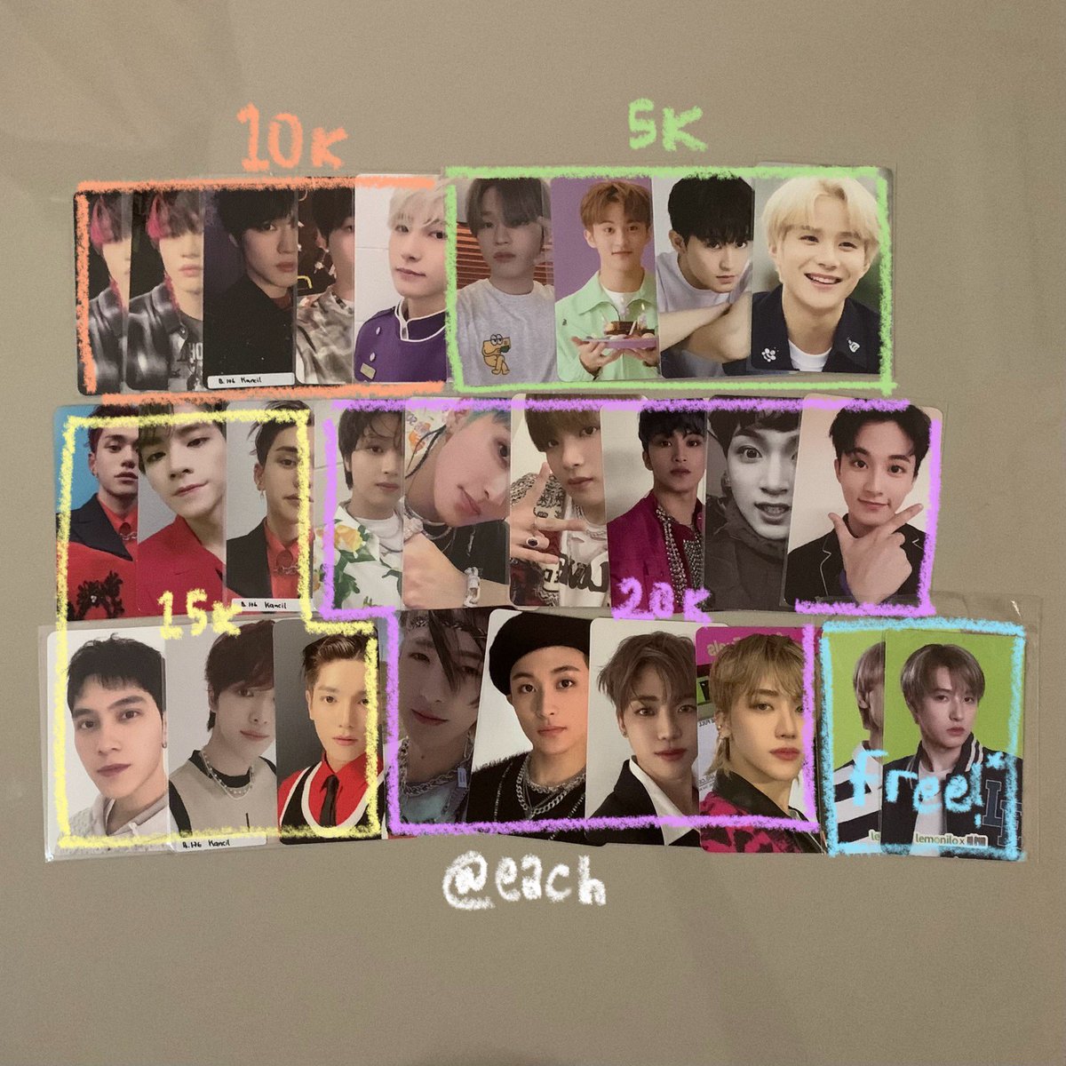 wts pc nct 
🧸 min. take 3 poca
🧸 all purchased with dp
🧸 free poca for random buyer
🧸 first pay first get

based bekasi, ina
exc pack, adm 🍊