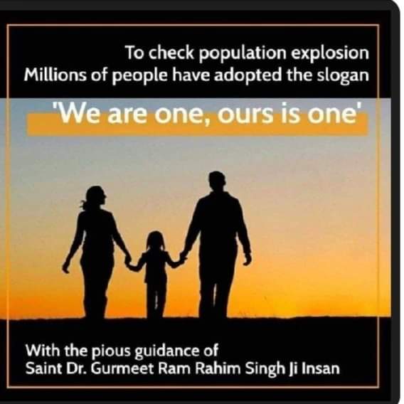 rajdeep8519689's tweet photo. लगातार बढ़ती जनसंख्या से हमारे संसाधनों पर नकारात्मक प्रभाव पड़ रहा है। इस समस्या को देखते हुए पूज्य गुरु Saint MSG इंसान ने BIRTH Campaign चलाया है, जिसके तहत डेरा सच्चा सौदा के लाखों अनुयायियों ने केवल एक ही बच्चा पैदा करने का प्रण लिया है।
#weoneourone https://t.co/lFIdpyKa5q