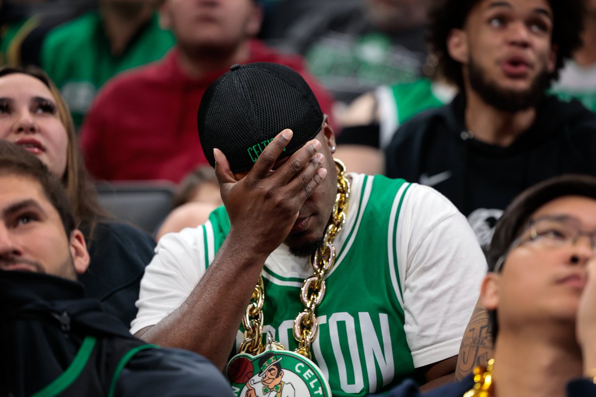 The energy has dampened at TD Garden and fans are streaming out of the watch party. At the end of the third quarter, the Celtics are down by more than 30. trib.al/a95AHPE
