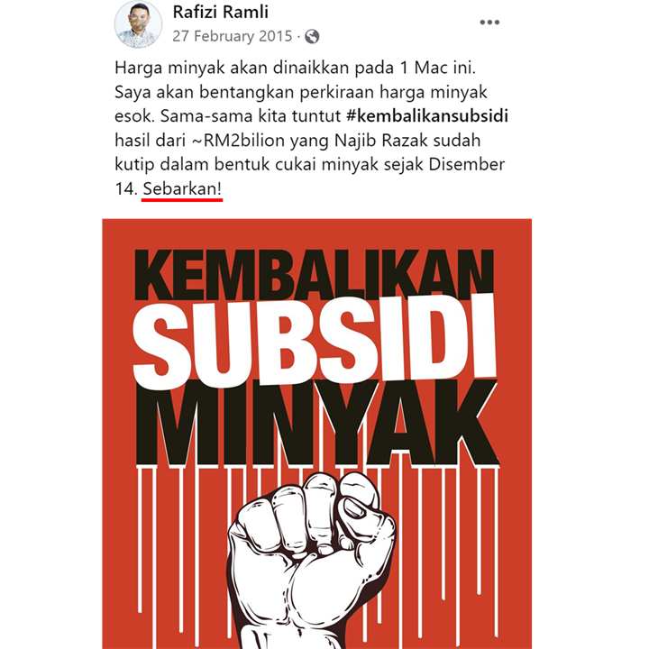 NajibRazak's tweet image. Dia suruh sebarkan maka kita kena ikut.

SEBARKAN!