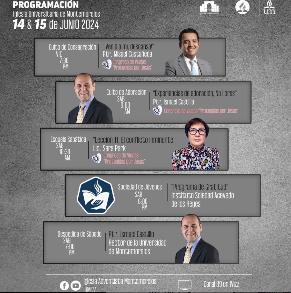 Durante este sábado, estaremos presentando un programa de gratitud en <a href="/UMiglesia/">IglesiaUniversitaria</a> a las 6:00 pm
#somosisar
#elijosea
#felizsabado
#educacionadventista
#Montemorelos