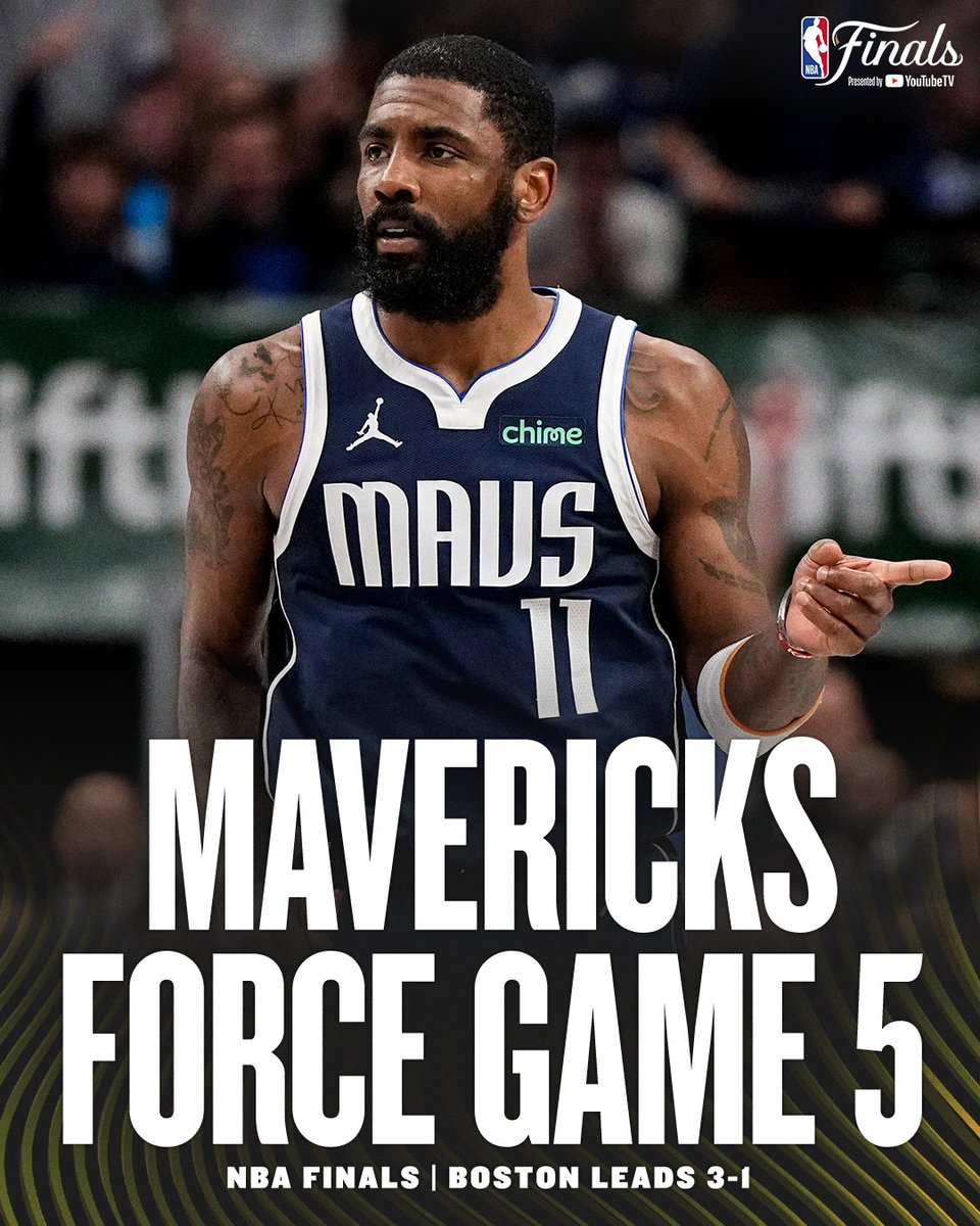 espn's tweet photo. THE MAVERICKS BLOW OUT THE CELTICS IN GAME 4‼️ #NBAFinals https://t.co/mTCcrU6eP0