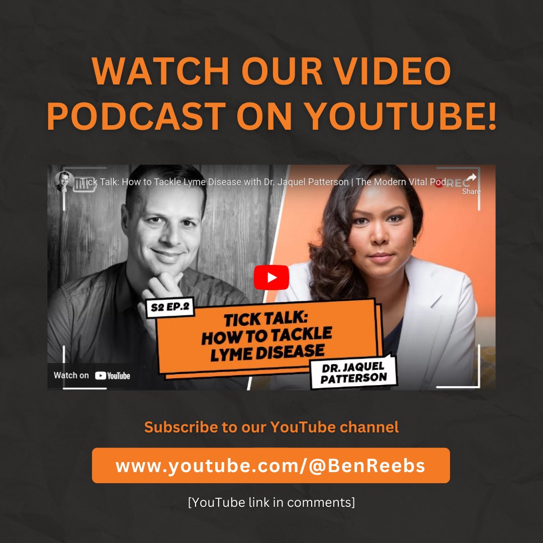 Watch the video edition of our podcast on YouTube! youtu.be/KCrwf9J93Pw

Tick Talk: How to Tackle Lyme Disease with Dr. Jaquel Patterson | The Modern Vital Podcast S2 Ep.2

#TickBorneInfections #LymeDisease #NaturopathicMedicine #Portland #TheModernVitalPodcast #DrBenReebs