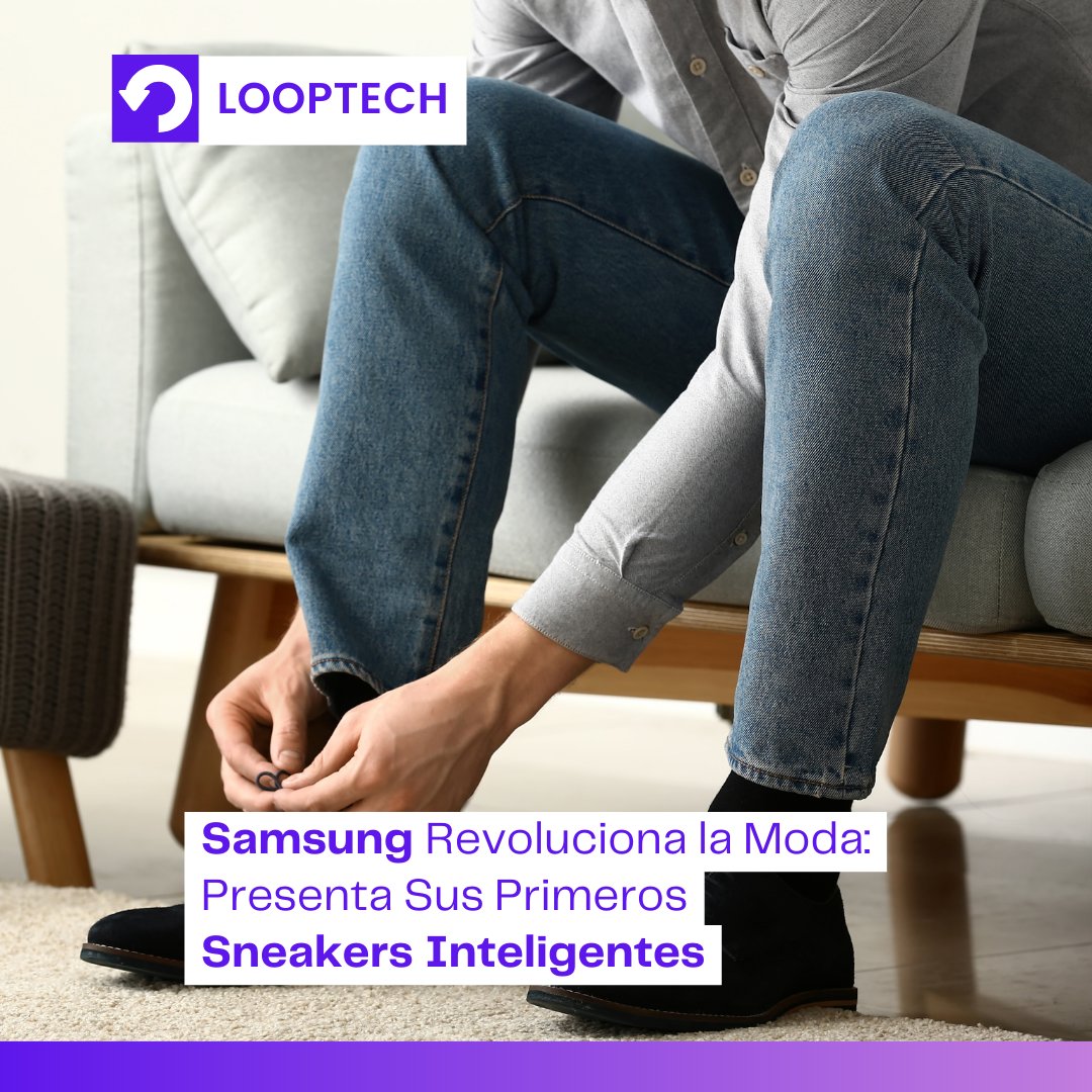 looptechnews's tweet image. ¡Samsung se lanza al mundo de la moda! 🌟👟 Presenta sus primeras zapatillas, combinando tísticas inteligentes. #looptech #SamsungSneakers #ModaTecnológica #NuevosLanzamiento