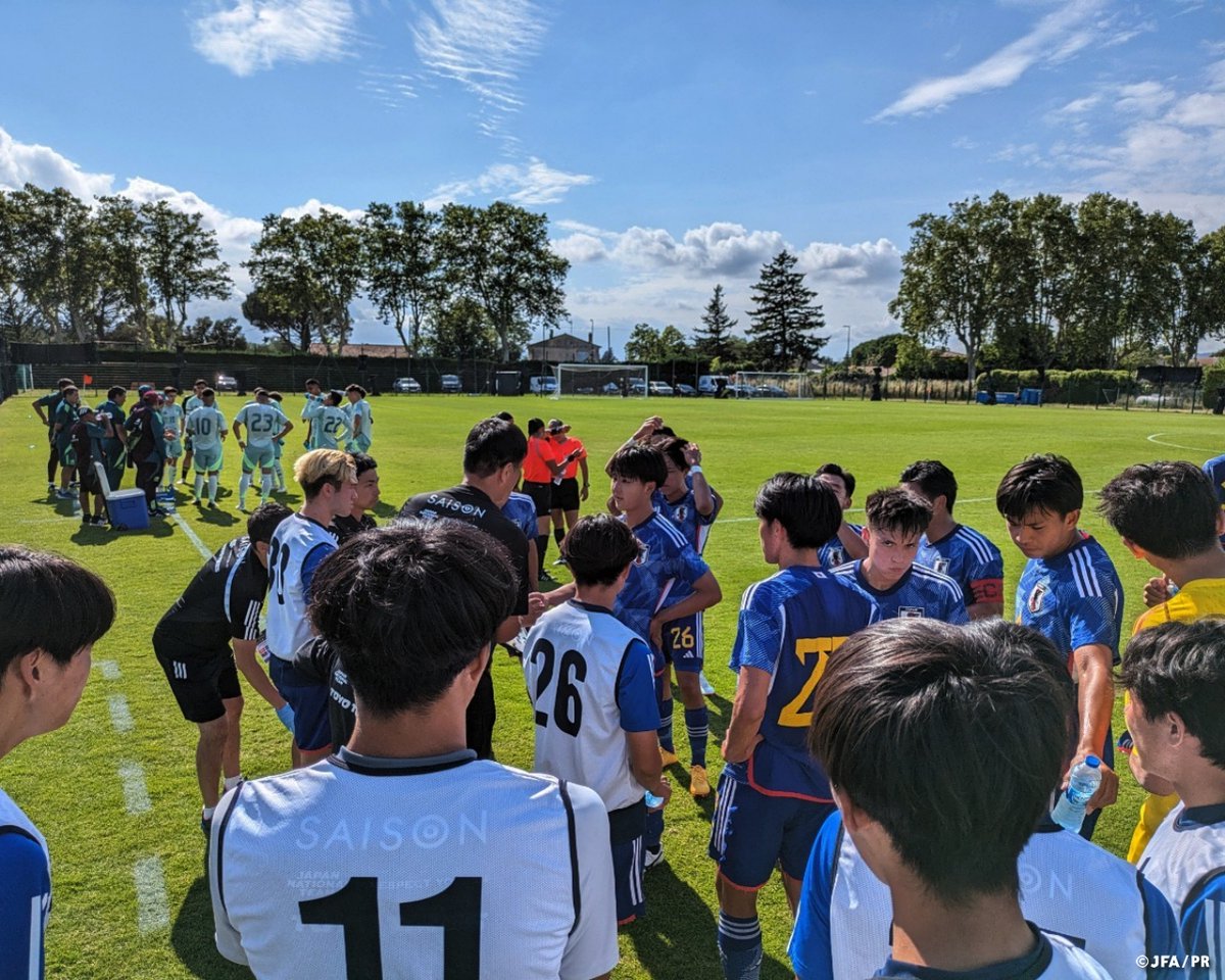 jfa_samuraiblue's tweet image. 🔹U-19日本代表🔹
【2024.6.14 Match Report✍️】

🏆第50回モーリスレベロトーナメント
⚔️5位決定戦
🇯🇵U-19日本代表 3-1 U-23メキシコ代表🇲🇽

⚽️得点者
21分 #神田奏真(川崎フロンターレ)
66分 #塩貝健人(慶應義塾大)
90+7分 #石井久継(湘南ベルマーレ)…