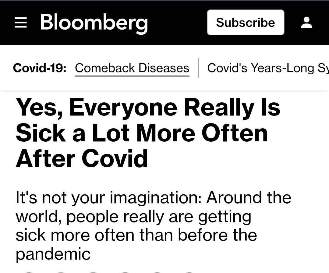 I have been given so much shit over the years for saying what I see, which is that everyone really is sick a lot more often after they catch Covid.

Well... 
"Yes, Everyone Really Is Sick a Lot More Often After [THEY CATCH ] Covid"