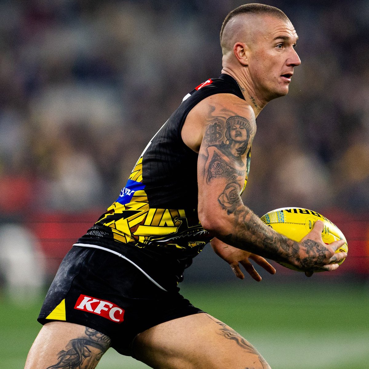 Hostplus (@hostplus) on Twitter photo 🐯 Congratulations <a href="/DustinMartin4/">Dustin Martin</a> on reaching the extraordinary milestone of 300 games! 🎉
A veteran at <a href="/Richmond_FC/">Richmond FC 🐯</a>, Dusty is a Brownlow Medallist, a triple premiership hero, the only player to clinch three Norm Smith medals, and an undeniable sustained performer on the field! 🐯 Congratulations <a href="/DustinMartin4/">Dustin Martin</a> on reaching the extraordinary milestone of 300 games! 🎉
A veteran at <a href="/Richmond_FC/">Richmond FC 🐯</a>, Dusty is a Brownlow Medallist, a triple premiership hero, the only player to clinch three Norm Smith medals, and an undeniable sustained performer on the field!