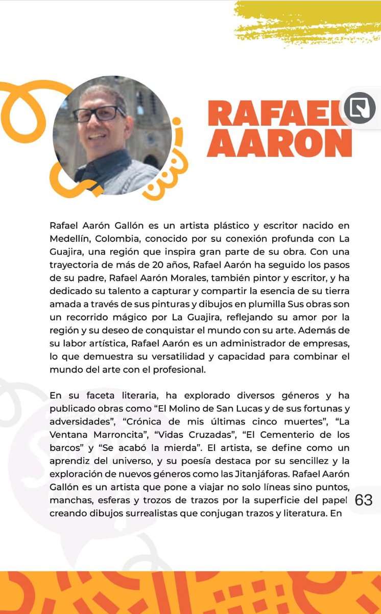 rafaelaaron3's tweet photo. El Rafael Aarón, pintor y escritor guajiro expone en en Pereira. https://t.co/WJW1mxvIJc