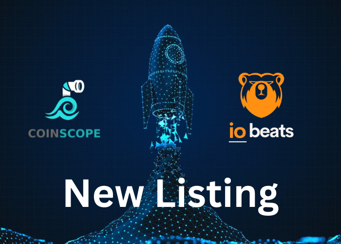 IoBeats's tweet photo. iO Beats is now listed on Coinscope! 🌟 Join us in revolutionizing the music industry with blockchain technology. #IOBeats #ICO #MusicBlockchain #CryptoCommunity #Web3 https://t.co/pXuFulaVvV