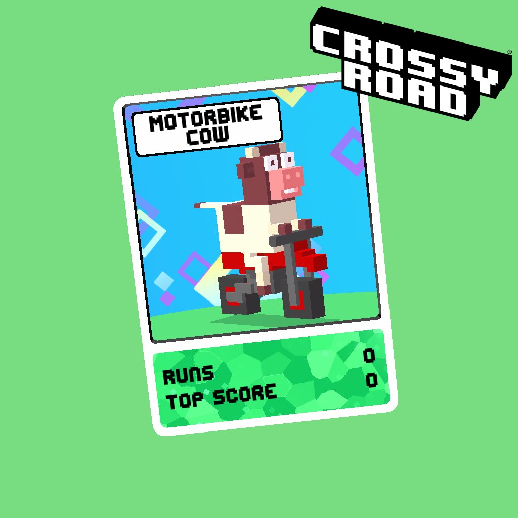 a0me's tweet photo. Motorbike Cow! #crossyroad https://t.co/PDvkpH0NxX https://t.co/RDLPJQE5QU