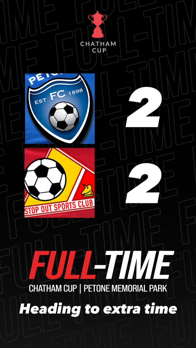 FT | Extra time needed
#ChathamCup