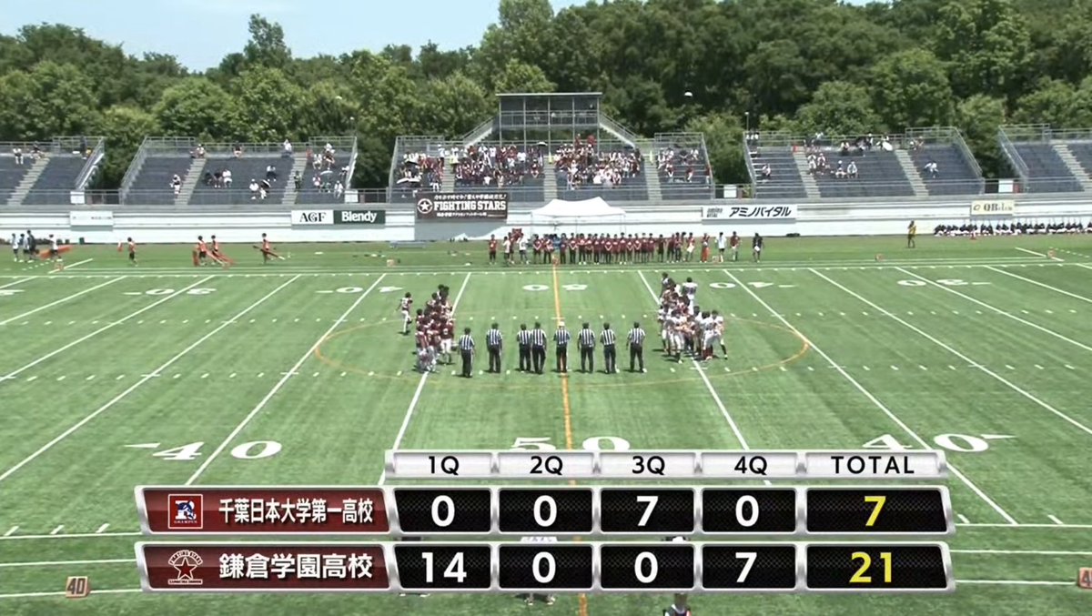 kamagakufan's tweet photo. ◆アメリカンフットボール部◆
第50回 関東高等学校アメリカンフットボール大会

6月15日(土) @アミノバイタルフィールド

3位決定戦（試合終了）

鎌倉学園２１ー千葉日大一７

㊗️関東大会３位！！
選手たちの健闘に大きな拍手を👏👏
#FightingStars🔥#鎌倉学園 #鎌学 #勝つぞ鎌学 #アメフト🏈 https://t.co/Iy0WZ2EG0e