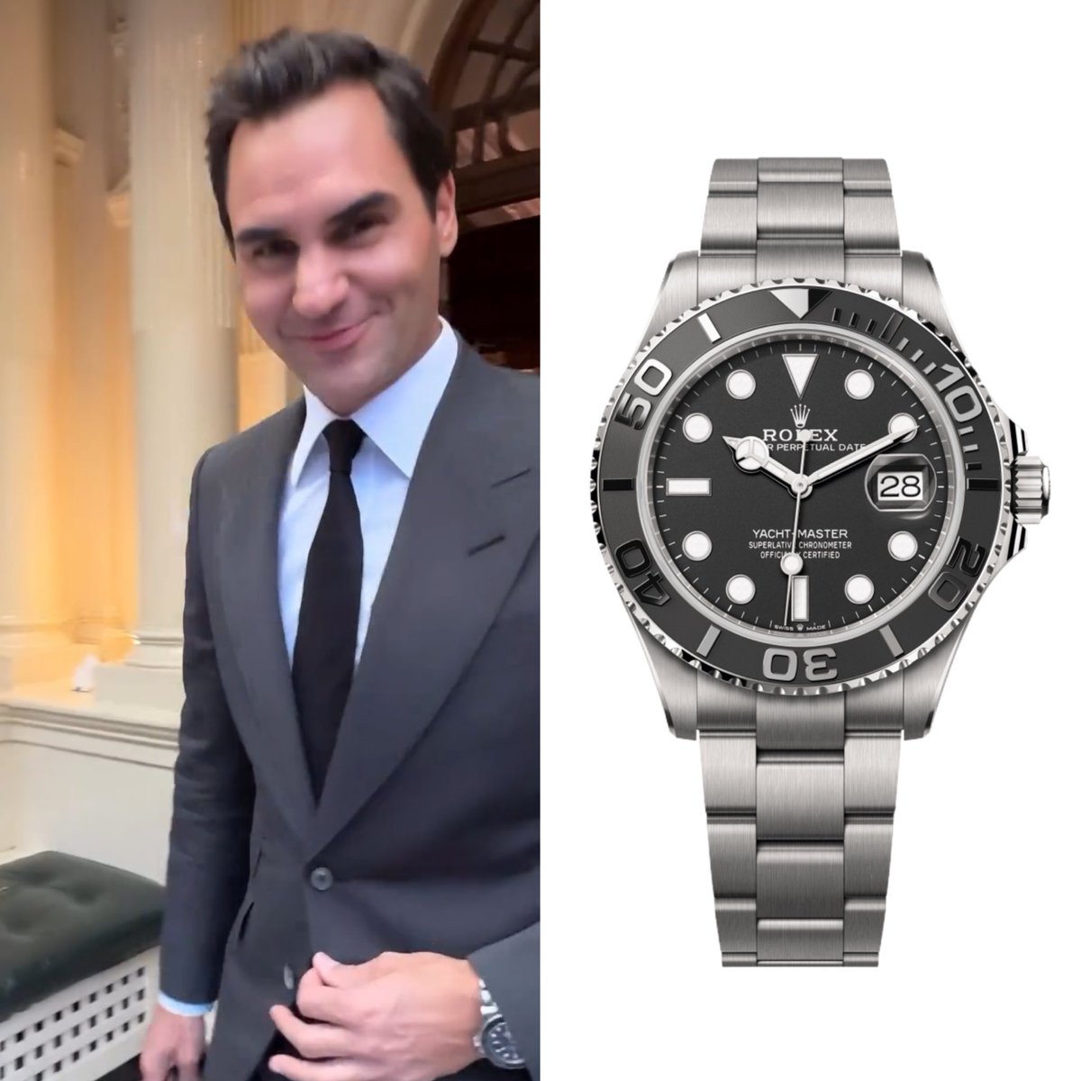 ロジャー・フェデラー ロレックス ヨットマスター 42 チタン 定価:約