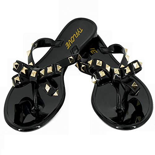 I just received TYFLOVE Women Rivet Flip Flops Studded Jelly Thong Sandals with Bow Summer Bowtie Flat<a href="/tag/throne"class="tags"><span>#throne</span></a><a href="/tag/wishlist"class="tags"><span>#wishlist</span></a>