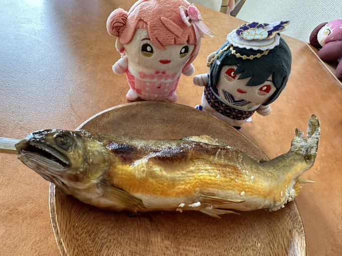 お昼ごはんの鮎の塩焼き
あゆしおあゆしお 