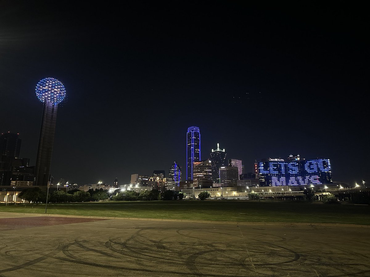 Kevin Reece (@kevinreecewfaa) on Twitter photo Big D lit in <a href="/dallasmavs/">Dallas Mavericks</a> blue to celebrate the big game 4 win in the <a href="/NBA/">NBA</a> Finals <a href="/wfaa/">WFAA</a> Big D lit in <a href="/dallasmavs/">Dallas Mavericks</a> blue to celebrate the big game 4 win in the <a href="/NBA/">NBA</a> Finals <a href="/wfaa/">WFAA</a>