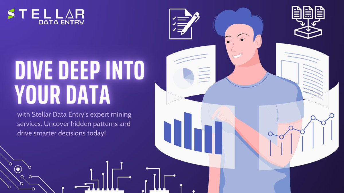 stelardataentry's tweet image. Dive deep into your data with Stellar Data Entry&apos;s expert mining services. Uncover hidden patterns and drive smarter decisions today!
#DataMining #SmartDecisions #StellarDataEntry
Contact us today
📞 - 9437881033
📧  - hello@stellardataentry.com
🌐  - stellardataentry.com