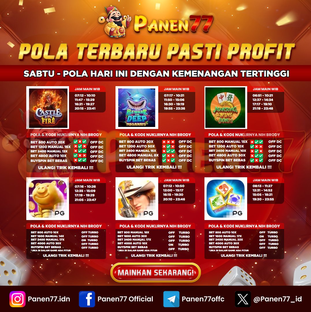 pdate p0l4 g4mennya Boss‼️   Terbaru dan pasti menang pake p0l4 ini. GASS KLIK LINK DIBIO📷 #panen77 #gamen #panen77gamen #Susu #viral #Istri #Arafah #Korban #Kaesang #Semangka #Bansos