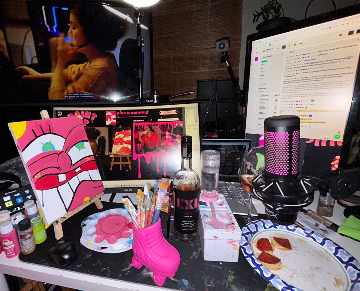 TheOnlyStinka's tweet image. W Paint &amp;amp; Sip Stream on @kick 
Kick.com/stinkapink
#Trendsetta