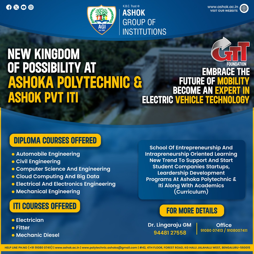 ashok_goi's tweet image. Join Ashok Group of Institutions and shape the future of mobility with expertise in electric vehicle technology.

ashok.ac.in

#Ashok #AshokPolytechnic #ElectricVehicles #Schook #Education