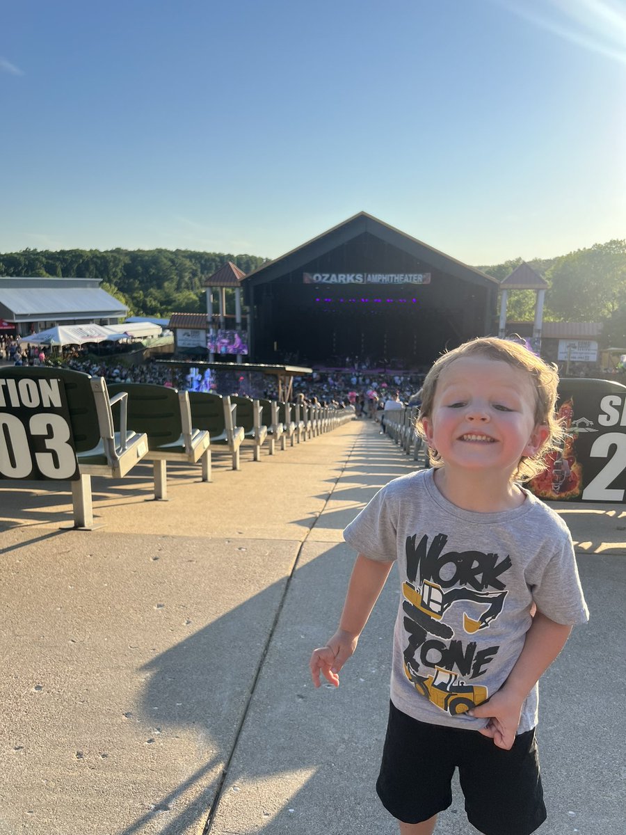 Took my three year old to his first concert and he had the best time. <a href="/tylerhubbard/">Tyler Hubbard</a> and <a href="/russelled/">Russell Dickerson</a> put on the BEST show!