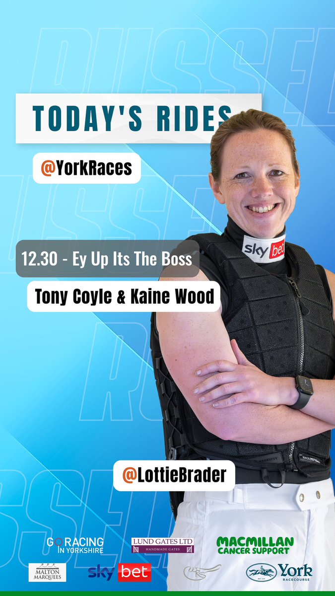LottieBrader's tweet photo. Channeling my inner @jomason90 🤣 #rollmodel 

Thank you to my kit sponsors @SkyBet @malton_marquees Lund Gates @WRSaddlery @WMMcIvorandSon

Here we go! https://t.co/QlWIlJfNIT