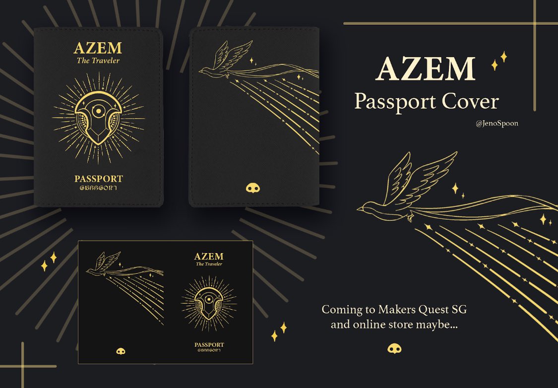 I’m making an Azem passport cover and opening interest check for it! I’ll be having it for Makers Quest SG. I might put it up on my online store if there’s interest!
Still waiting for sample to come…

RT appreciated!
Interest check 🔗 👇👇