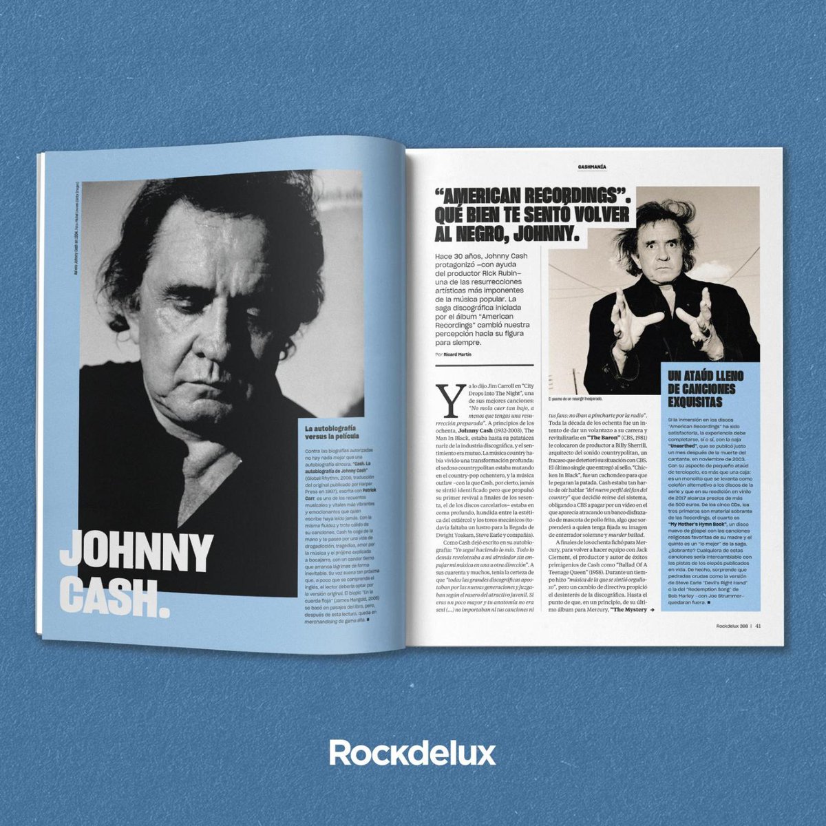 Hace 30 años, Johnny Cash protagonizó una de las resurrecciones artísticas más imponentes de la música popular con “American Recordings”. @RicardMartn repasa esta etapa del inmortal Man In Black.

♟️ ​Lee el artículo en nuestro nuevo número especial en papel. ¡Ya en quioscos!⁠