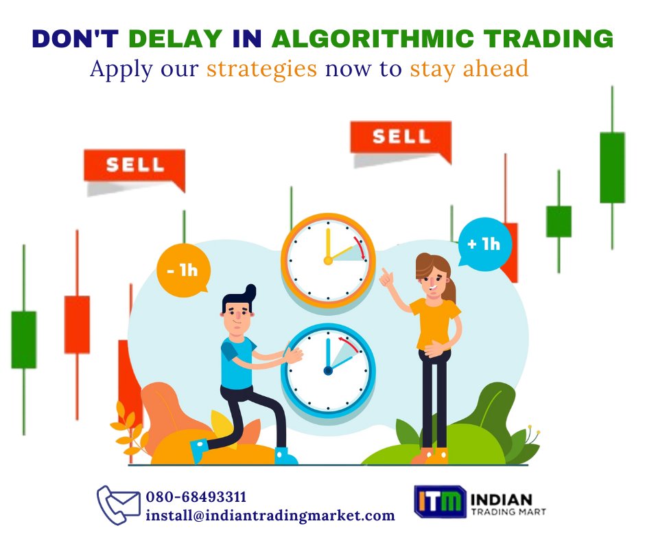 indiantrad09's tweet photo. In algorithmic trading, hesitation can cost you valuable opportunities. 
While you may delay, the market certainly won't wait. To learn more visit today!!
Website: https://t.co/ooSvgWKtDZ
 Email us at: india@algomastersoftware.com
#AlgoMaster #StockTrading #InvestSmart https://t.co/5IRfhq8JbT