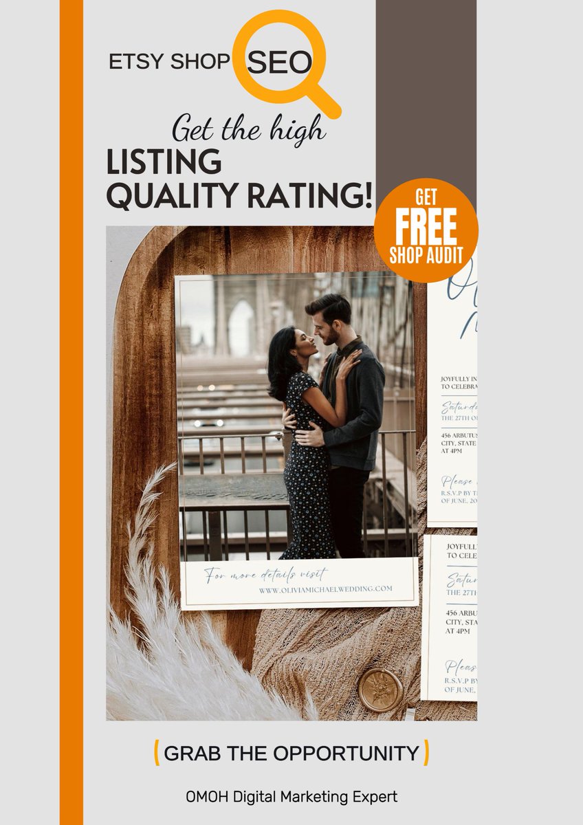 Omoh46's tweet image. Don't miss out! Grab this opportunity now and take your Etsy shop to the next level! shorturl.at/lQIJn
#EtsySEO #ShopOptimization #HandmadeWithLove #EtsyShopAudit #EtsyConsultation #EtsySuccess #Etsy #EtsyShop #EtsySeller #HandmadeOnEtsy #EtsyLove #EtsyFinds #EtsyStore