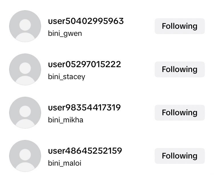 binissante's tweet photo. 7/8 BINI MEMBERS' TIKTOK ACCOUNT IS BANNED. VERIFY THEIR ACCOUNTS!!!

Please do something about BINI's banned tiktok account (bini_maloi, bini_aiah, bini_mikha, bini_stacey, bini_sheena, bini gwen, bini_colet) @TikTokSupport @TikTokPH @StarMusicPH @BINI_ph https://t.co/17oAuW7gLq