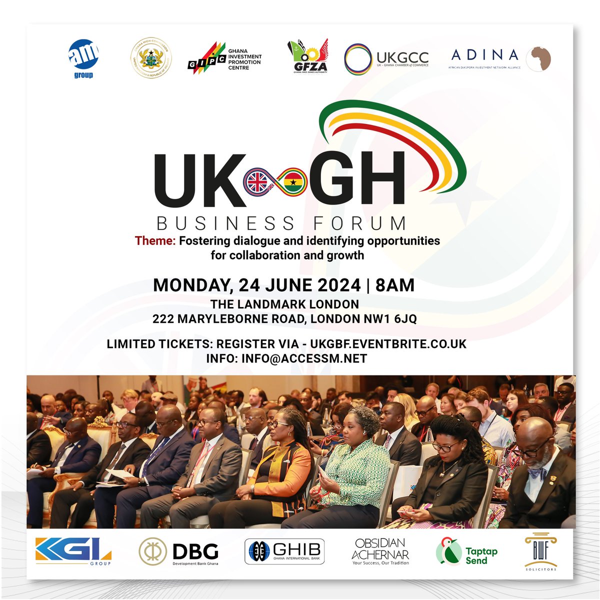 pakwaboah's tweet photo. UK-GH Business Forum themed The UK-Ghana Business Relationship: Fostering Dialogue and Identifying Opportunities for Collaboration and Growth
@ The Landmark London
24th Jun 24 / 8am
Register: https://t.co/NZmZfqRPNw
#ukgbf #amgroup #ukghanarelations #business #investment https://t.co/8epJLj9qkc