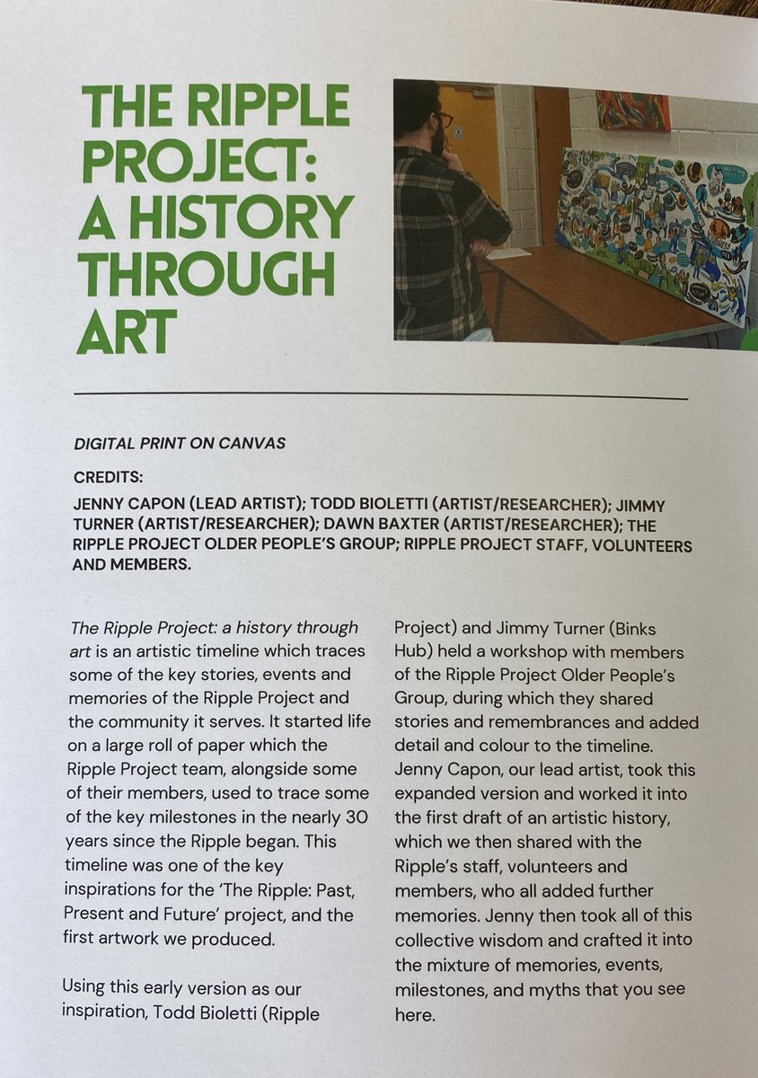 The Binks Hub (@thebinkshub) on Twitter photo The exhibition explores the past, present and future of the local area. The first exhibit is an artistic timeline which traces some of the stories, events and memories of <a href="/RippleRestalrig/">The Ripple</a> and was designed together with staff, volunteers & community members The exhibition explores the past, present and future of the local area. The first exhibit is an artistic timeline which traces some of the stories, events and memories of <a href="/RippleRestalrig/">The Ripple</a> and was designed together with staff, volunteers & community members