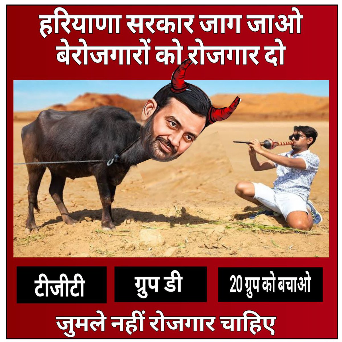 SajanSuda98965's tweet photo. @NayabSainiBJP @mlkhattar Berojgar haryana https://t.co/sb3eaNSdW1