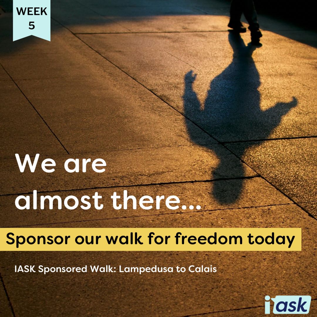 Nearing Calais! 

In the penultimate week, the IASK team covered 280 miles, totalling 1,549 miles from Lampedusa.

Thank you for your support! There’s still time to donate: dash.enthuse.com/#!/

#SupportRefugees