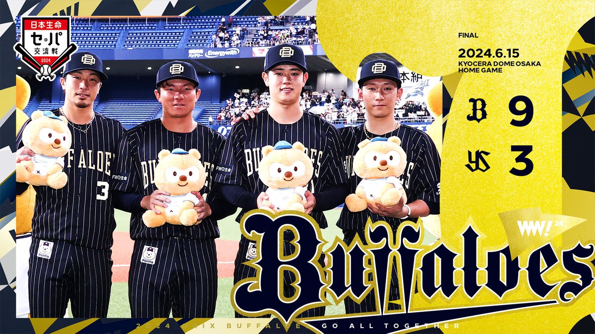 6月15日(土) オリックスvsヤクルト 交流戦 S指定席 連番 【公式 6月15日(土) オリックスvsヤクルト 交流戦 S指定席 連番 【公式