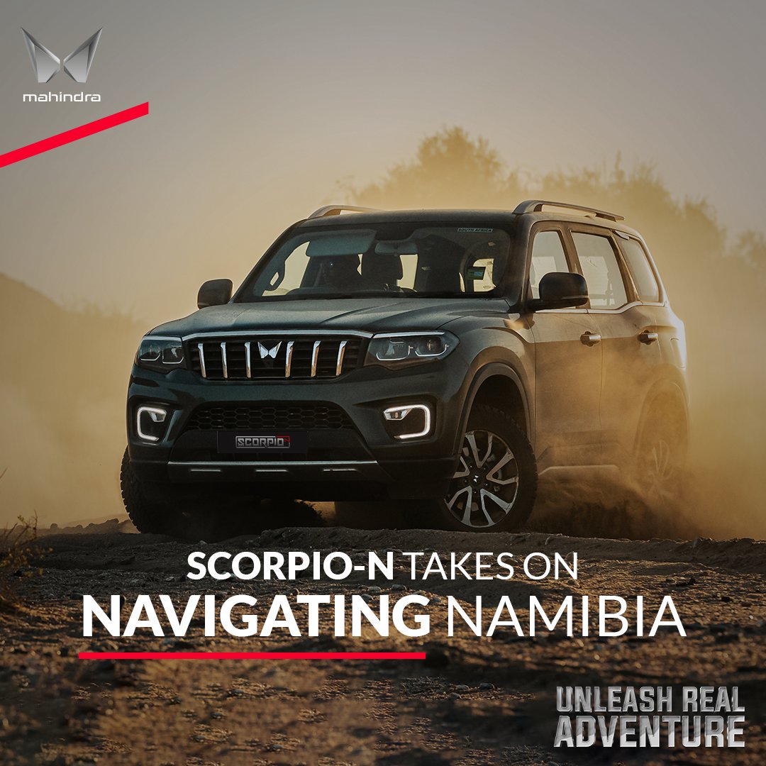 Testing the Scorpio-N's 4XPLOR system in Namibia. 
Celebrating our 2024 SA COTY win, we're sending Scorpio-N models on a 2-week adventure across some of Africa's toughest terrains.
Covering:
Skeleton Coast, Damaraland, &amp; Kaokoland. 

Read the full article: shorturl.at/8xETH