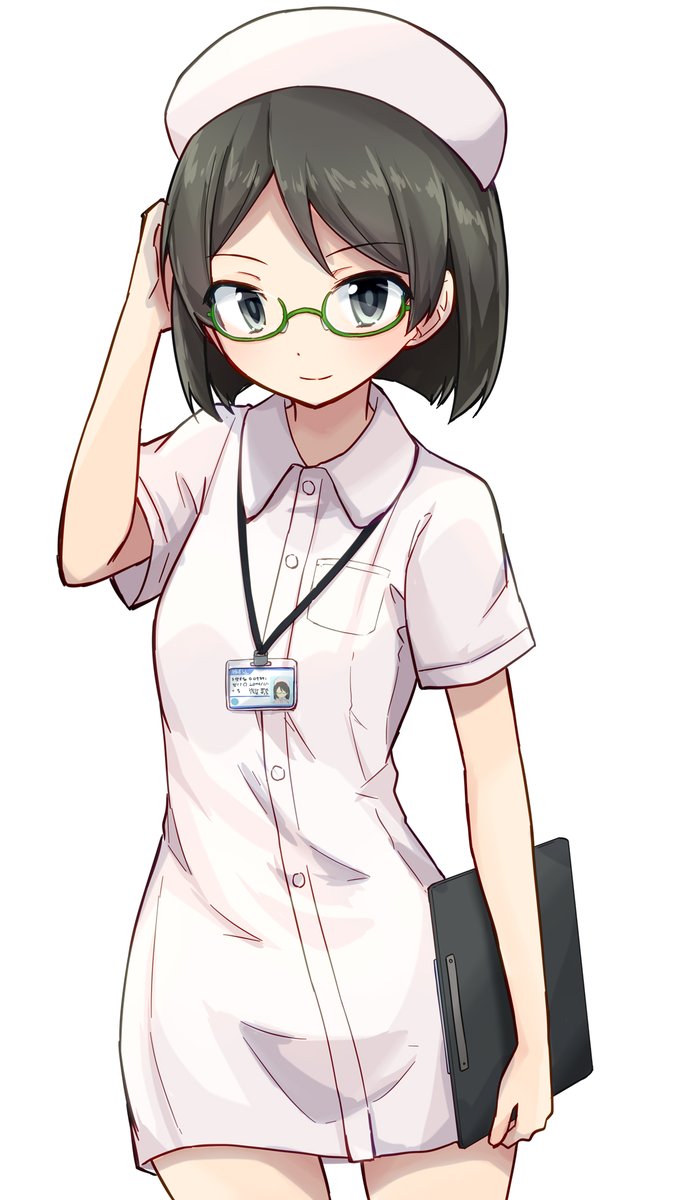 霧島(艦これ) 「ナース霧島 」|柿崎のイラスト