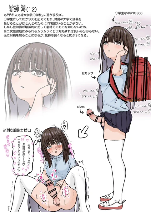 バカみたいに性癖詰め込んだふたなり娘。
IQ300の天才なのに性知識がゼロ。
気持ちよくなるとIQ3になる。 