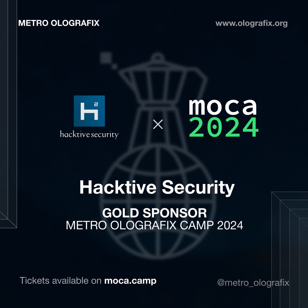 Metro Olografix (@metroolografix) on Twitter photo #HacktiveSecurity, GOLD Sponsor MOCA2024
<a href="/hacktivesec/">hacktive security</a>: an independent consulting company with 15 years of international experience in civil and military environments providing advanced #Cyber Security services.
Do you also want to be one of our sponsors?
moca.camp/en/call-for-sp… #HacktiveSecurity, GOLD Sponsor MOCA2024
<a href="/hacktivesec/">hacktive security</a>: an independent consulting company with 15 years of international experience in civil and military environments providing advanced #Cyber Security services.
Do you also want to be one of our sponsors?
moca.camp/en/call-for-sp…