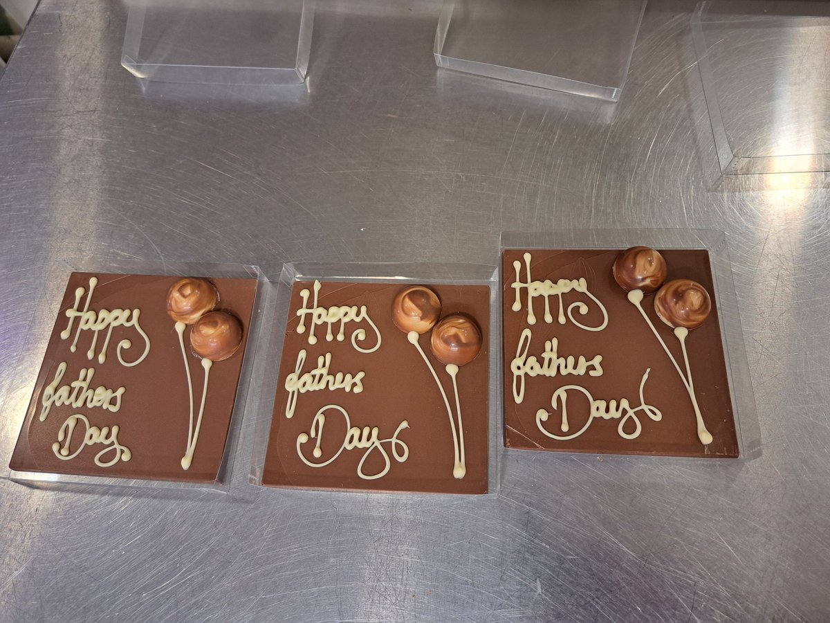 Don't forget it's Fathers Day tomorrow - we have some great gifts including our 100g slabs, which are selling like hot cakes. I've just another batch this morning. Hope to see you soon!