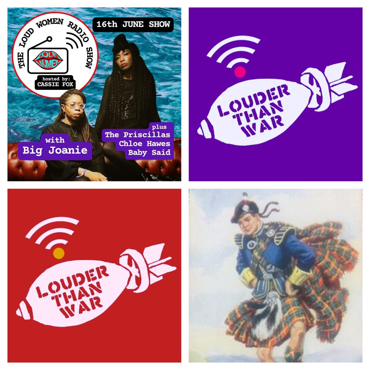 Louder Than War (@louderthanwar) on Twitter photo Today on Louder Than War Radio! s2.radio.co/sab795a38d/lisβ¦
5pmβ The LOUD WOMEN Show
7pmβ Global Sounds with WorldCelt <a href="/talkinggigs/">@TalkingGigs</a>
Cassie Fox presents the <a href="/LOUDWOMENclub/">π LOUD WOMEN π</a> show w/ new music and chat with <a href="/Big_Joanie/">Big Joanie</a> <a href="/thepriscillas/">The Priscillas</a> <a href="/chloehawes01/">Chloe Hawes</a> and <a href="/BSaidofficial/">BabySaidofficial</a> Today on Louder Than War Radio! s2.radio.co/sab795a38d/lisβ¦
5pmβ The LOUD WOMEN Show
7pmβ Global Sounds with WorldCelt <a href="/talkinggigs/">@TalkingGigs</a>
Cassie Fox presents the <a href="/LOUDWOMENclub/">π LOUD WOMEN π</a> show w/ new music and chat with <a href="/Big_Joanie/">Big Joanie</a> <a href="/thepriscillas/">The Priscillas</a> <a href="/chloehawes01/">Chloe Hawes</a> and <a href="/BSaidofficial/">BabySaidofficial</a>