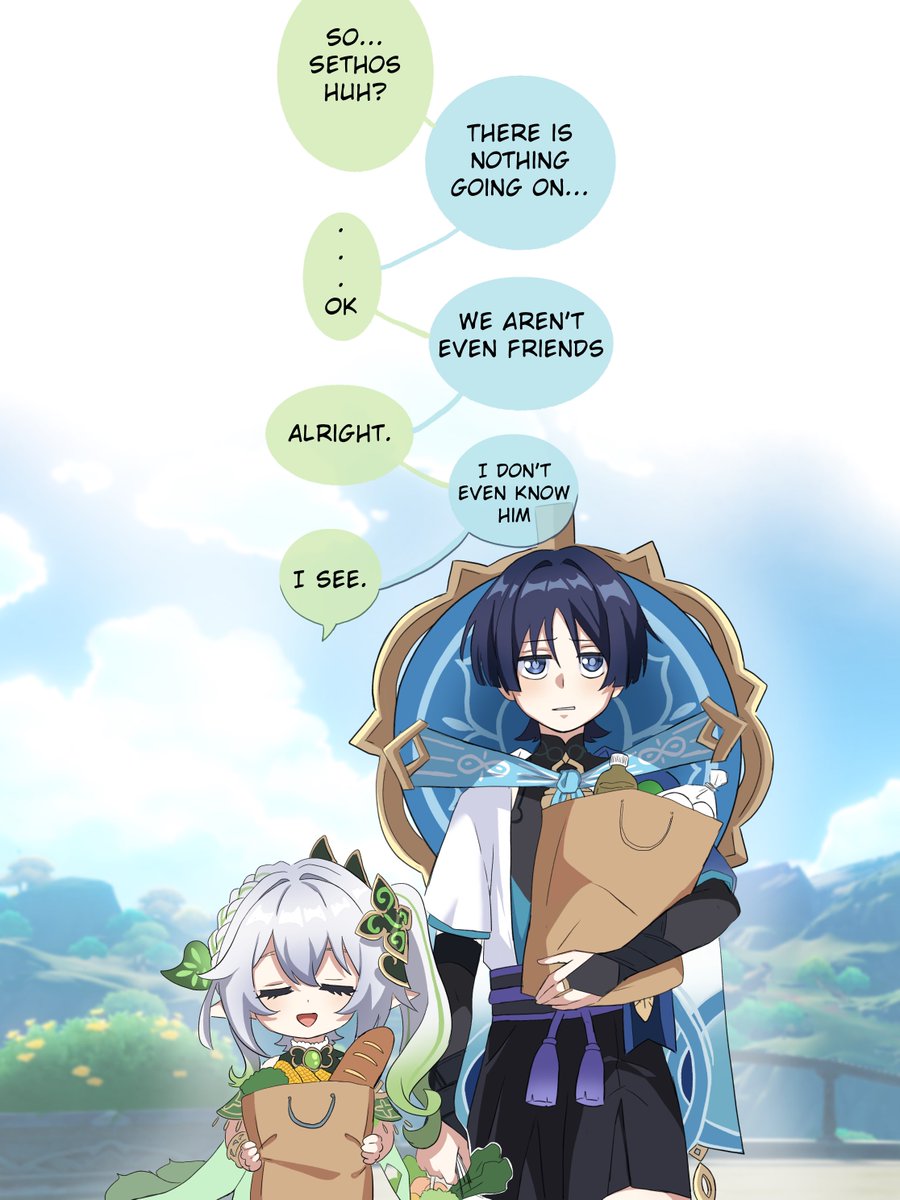 Nahida: so why does sethos call you babygirl?
Wan: how about we stop talking for a little while.
#sethoscara #genshinimpact #genshinfanart #hoyocreators