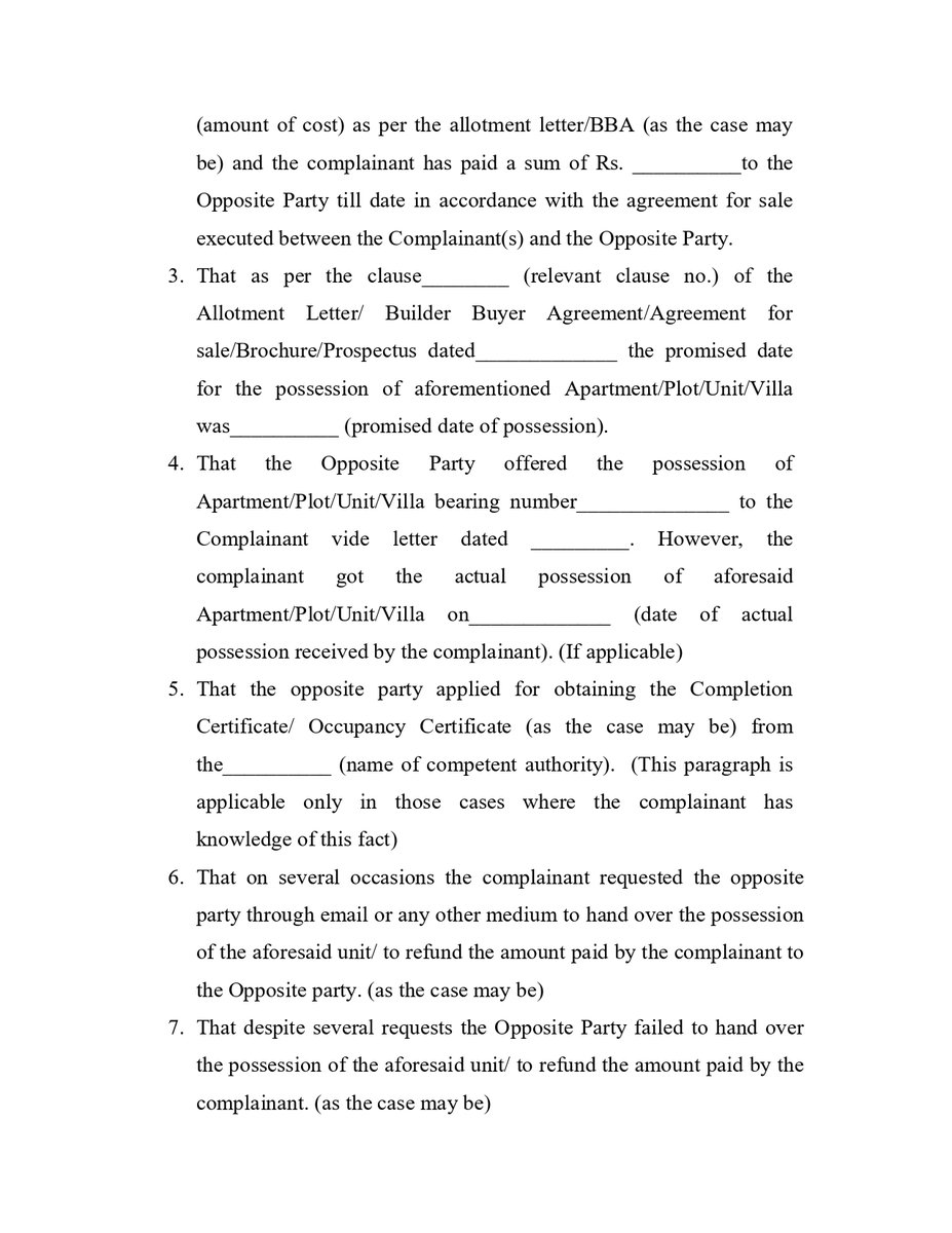 UPRERAofficial's tweet image. प्राधिकरण द्वारा शिकायतकर्ता के याचित अनुतोष तथा पीठ में हुई बहस के अनुसार अंतिम आदेश जारी करने के पूर्व शिकायतकर्ता द्वारा अपने वाद को बल देने के लिए लिखित बहस प्रस्तुत करने की व्यवस्था की गई है। यह एक ऐसा अभिनव प्रयास किया है जिसमें (1/2)
#UPRERA #writtensubmission #finalorder