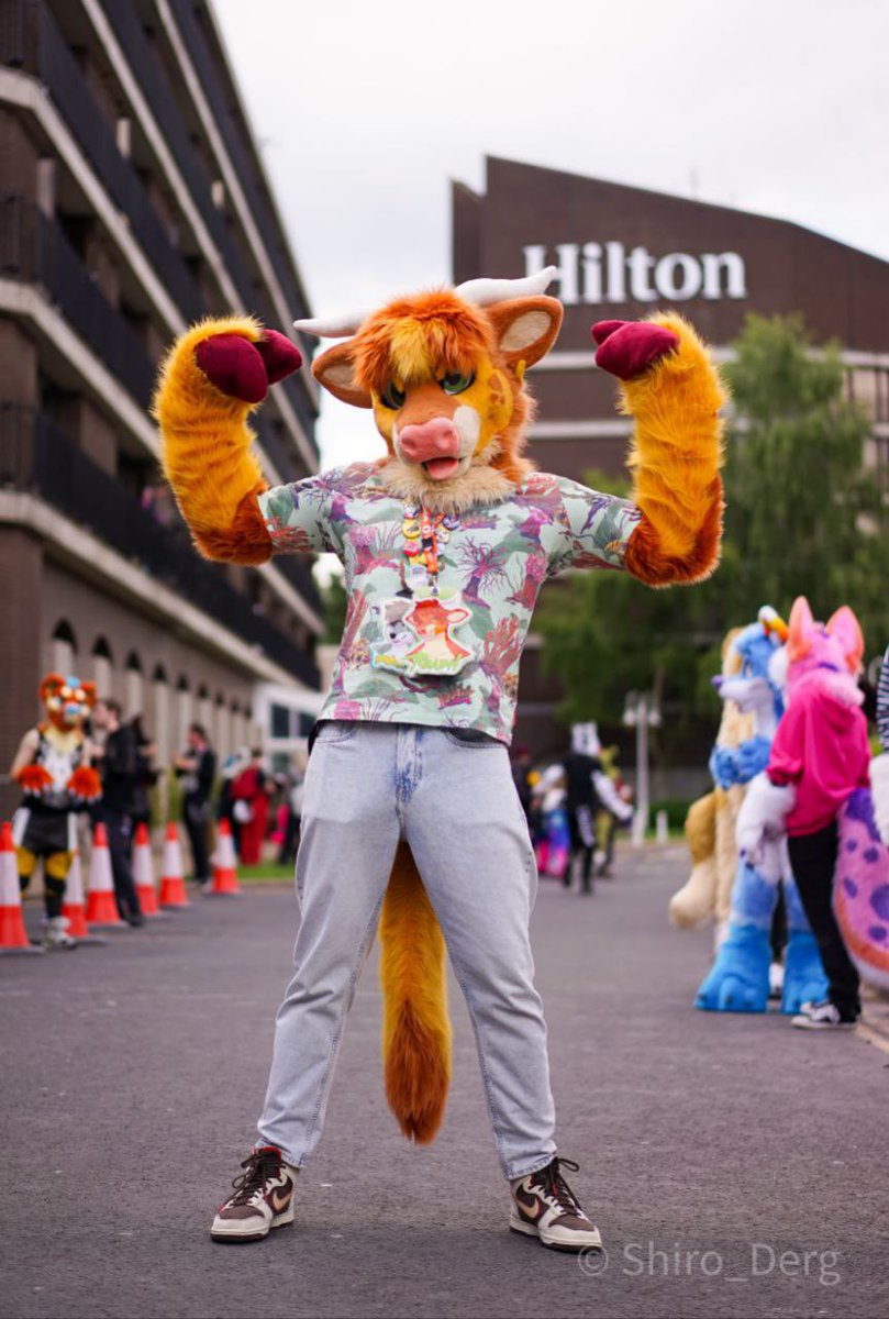 Fumps / Ruadh (@fumps_the_folf) on Twitter photo I should be the mascot for <a href="/HiltonHotels/">Hilton Hotels</a> ! This picture turned out great!
🐮: <a href="/Fumps_The_Folf/">Fumps / Ruadh</a>
📸: <a href="/Shiro_Derg/">Shiro</a>
🦊 ✂️: <a href="/WintersHowling/">Winters Howling</a>
#fursuit #furry #gayfurr #CFZ24 #partialsuit #bull #flexing #muscle #himbo I should be the mascot for <a href="/HiltonHotels/">Hilton Hotels</a> ! This picture turned out great!
🐮: <a href="/Fumps_The_Folf/">Fumps / Ruadh</a>
📸: <a href="/Shiro_Derg/">Shiro</a>
🦊 ✂️: <a href="/WintersHowling/">Winters Howling</a>
#fursuit #furry #gayfurr #CFZ24 #partialsuit #bull #flexing #muscle #himbo