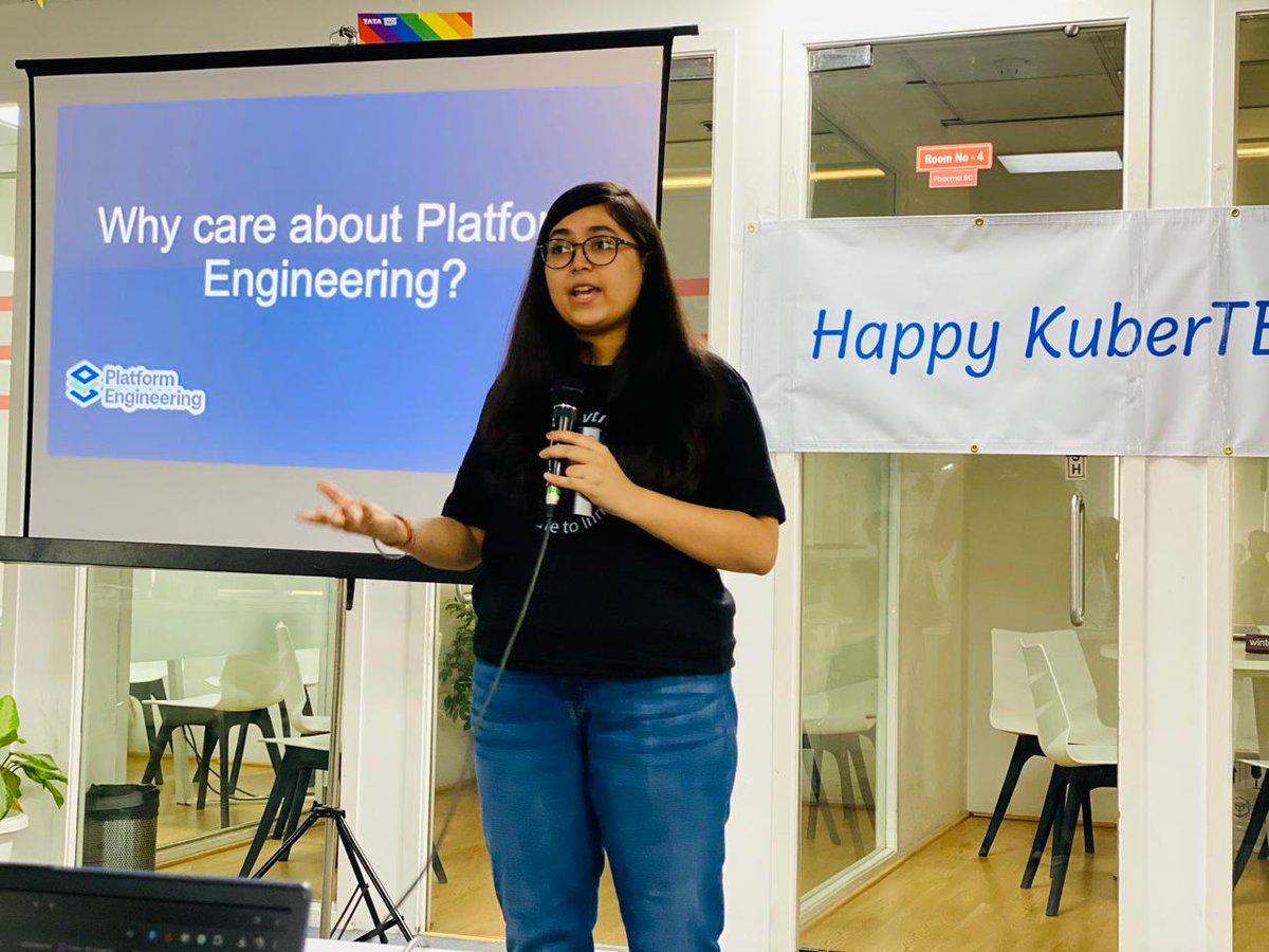 CNCG New Delhi (@cncgnd) on Twitter photo <a href="/satyampsoni/">Satyamm Soni</a> Super stoked to have Ms. Akanksha Bhasin at our Kubernetes Birthday Bash! 🎂
Her cute smile and nuclear-powered superhuman energy with a big brain is a deadly tadka!🐾
Catch her epic talk, "Releases: A Piece of Cake Using Platform Engineering" with us.🎻 <a href="/satyampsoni/">Satyamm Soni</a> Super stoked to have Ms. Akanksha Bhasin at our Kubernetes Birthday Bash! 🎂
Her cute smile and nuclear-powered superhuman energy with a big brain is a deadly tadka!🐾
Catch her epic talk, "Releases: A Piece of Cake Using Platform Engineering" with us.🎻