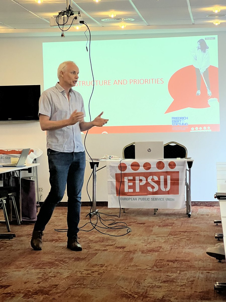 <a href="/JW_Goudriaan/">Jan Willem Goudriaan</a> opening the <a href="/EpsUyouth/">EPSUyouth</a> meeting in Bucharest! Young workers issues are on the agenda for the weekend💪🏽 <a href="/JHLry/">Ammattiliitto JHL</a>