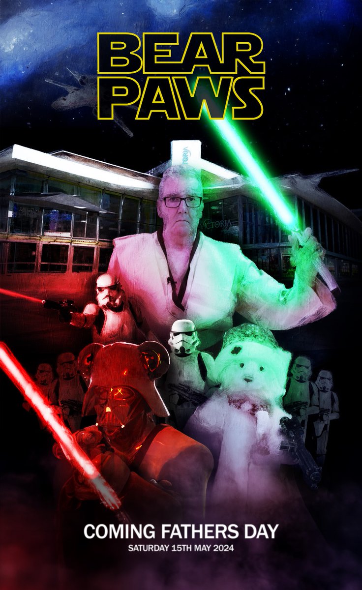 There's a disturbance in the Force at Teddy Station Southend on Sea 
Hyper Jump in today to find out along with Rumpas who his father is?
In The Victoria Shopping Centre, Southend
fb.watch/sIY0vPQCRm/