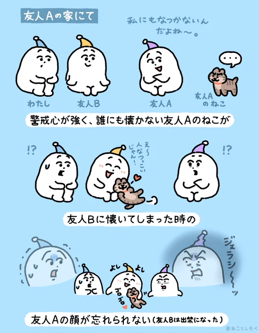 嫉妬する飼い主 