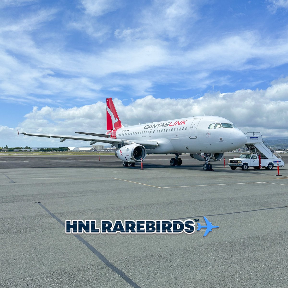 HNLRareBirds's tweet photo. VH-8NR "Cape Leeuwin" 🇦🇺
QantasLink (QF/---)
 op by Network Aviation (--/NWK)
Airbus A319-132
SXI2443 [PHX-HNL]
Taxiway C and Hardstand 188B
Delivery flight flown by Southern Cross International.
•
@qantas @southerncrossinternational @airbus
•
#hnlrarebirds #2024hnlrarebirds https://t.co/9GhpN73z8J